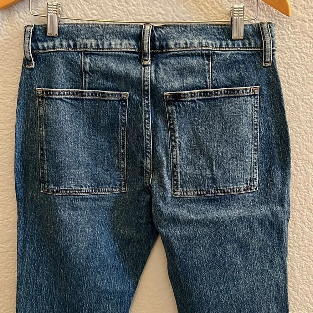 J.Crew Petite Womens Crop Ankle Patch Pocket Utility Jeans Blue Size 26P - Picture 6 of 7
